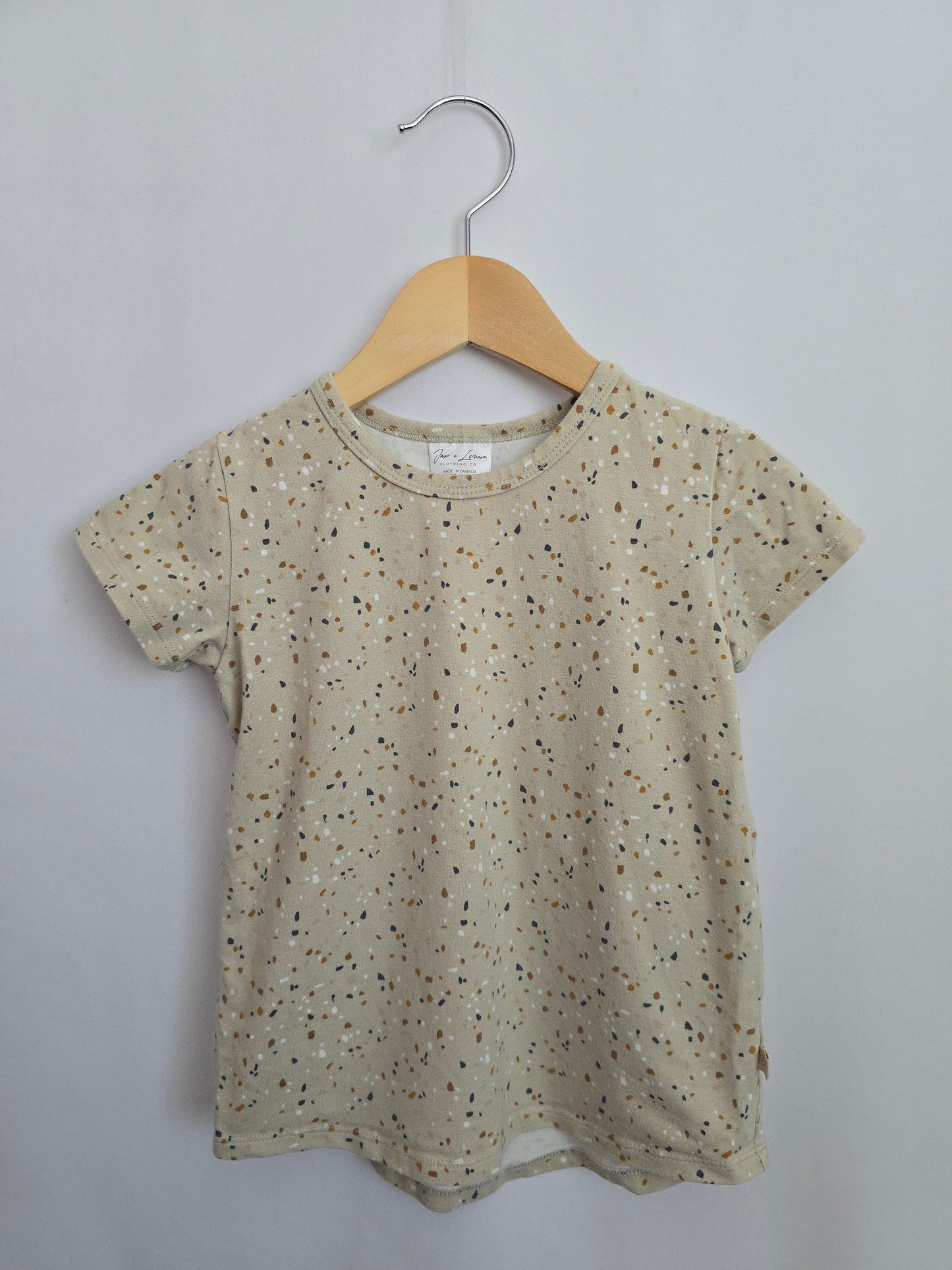 Jax & Lennon Speckle Basic Tee • 3-4 years