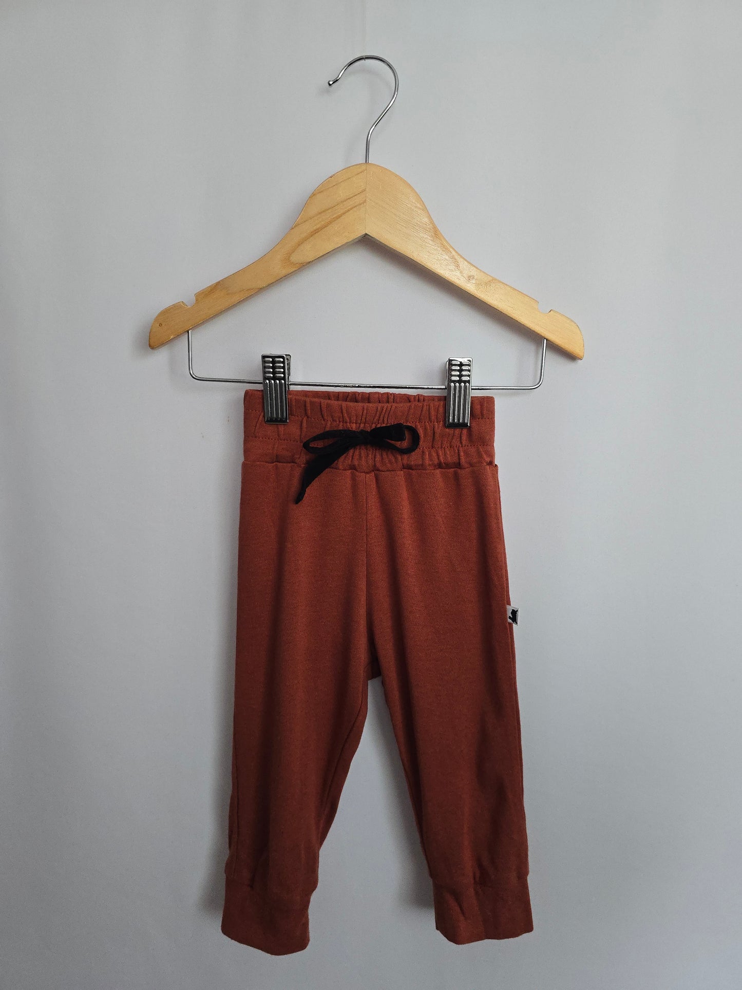 Little & Lively Rust Joggers • 0-6 months
