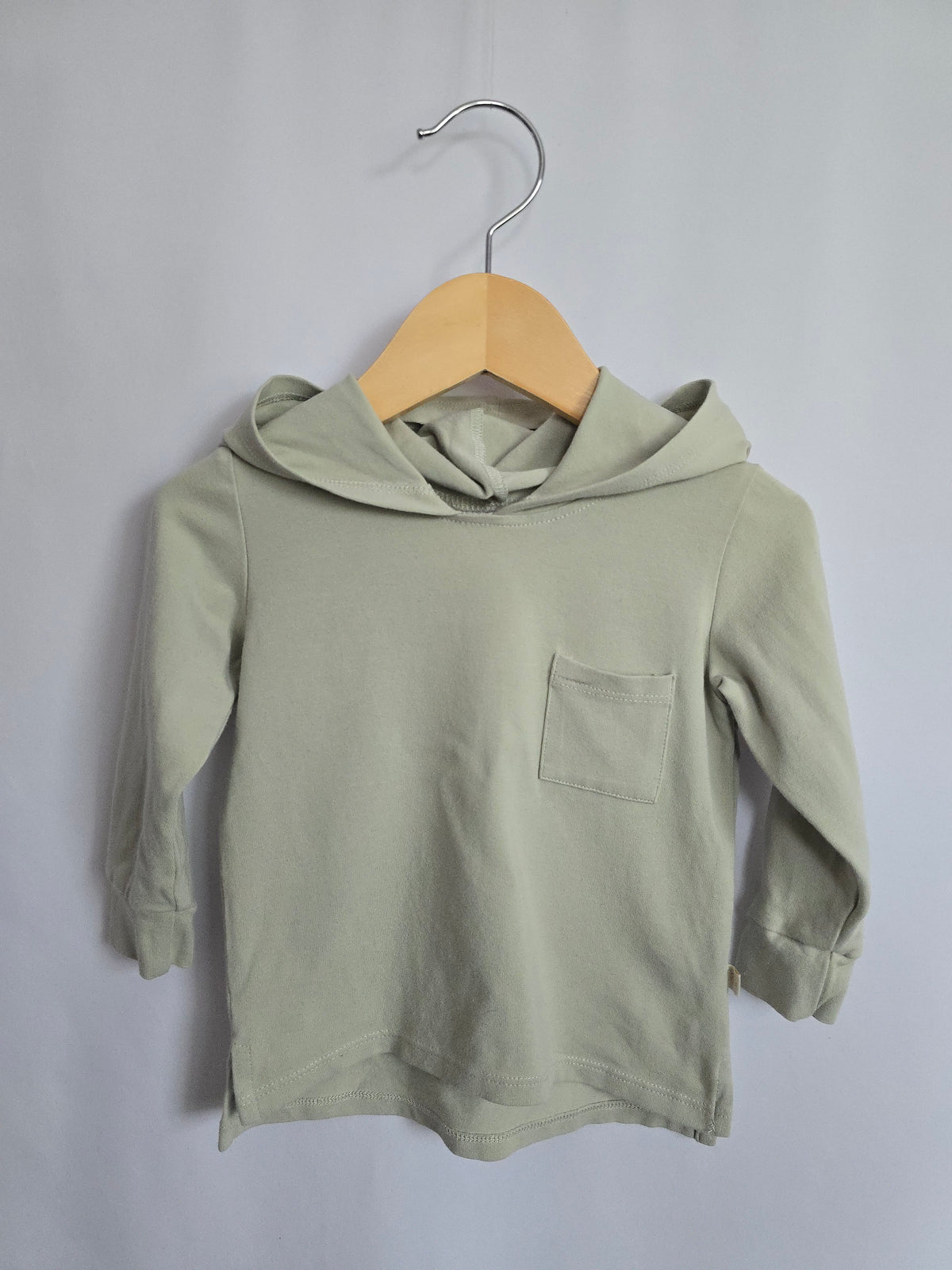 Jax & Lennon Pistachio Pocket Hoodie • 6-12 months