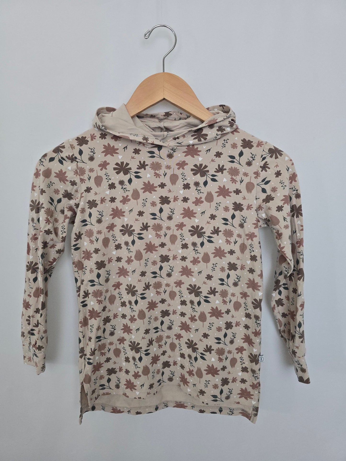 Tiny Button Apparel Fall Floral Hoodie • 5-6 years