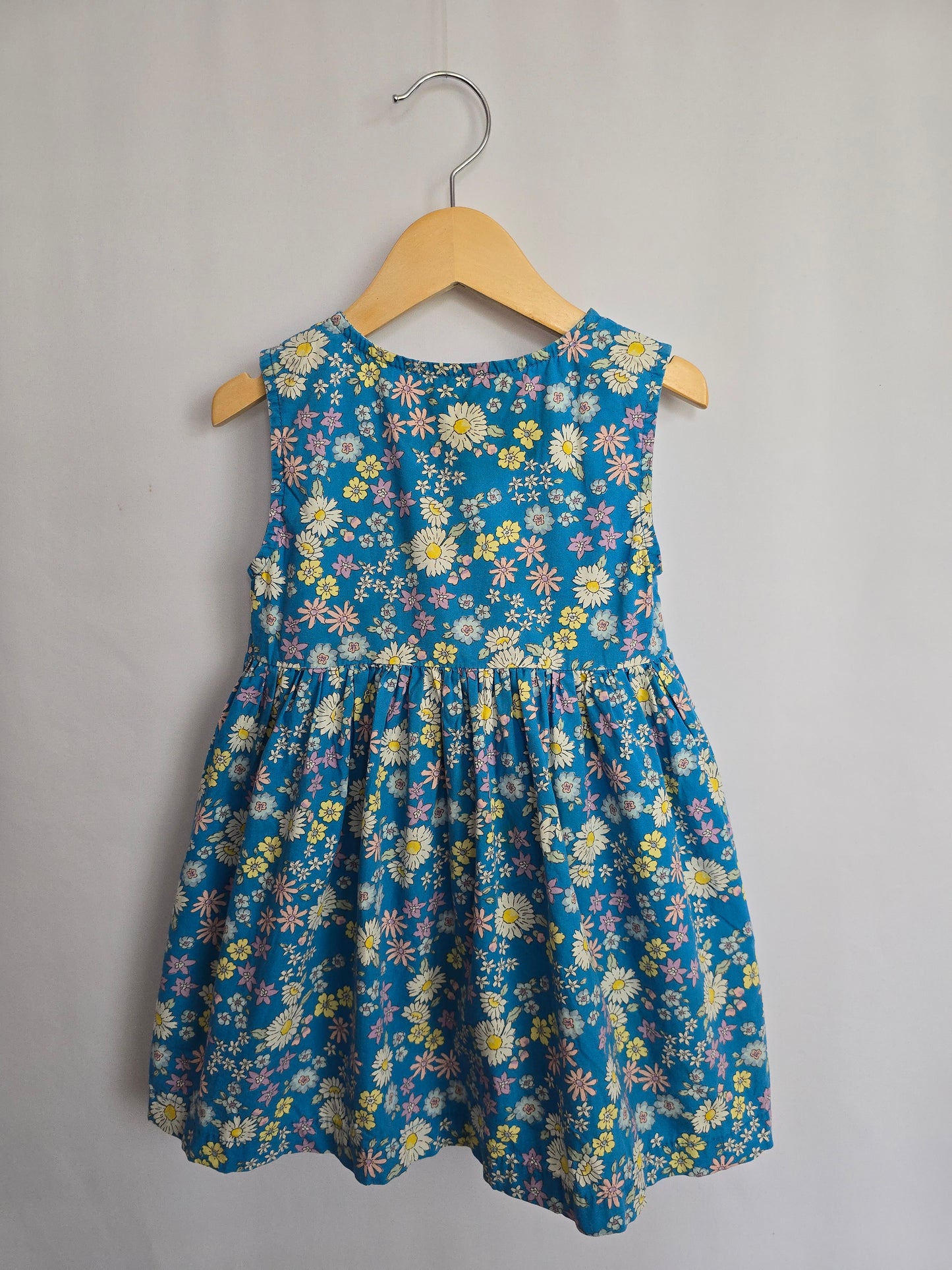 LCW Baby Blue Daisy Floral Dress • 4-5 years