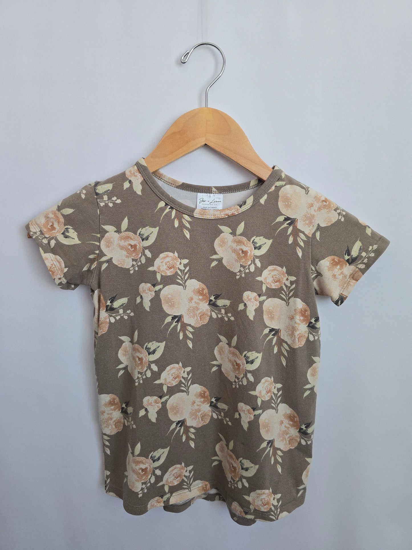 Jax & Lennon Floral Basic Tee • 5-6 years