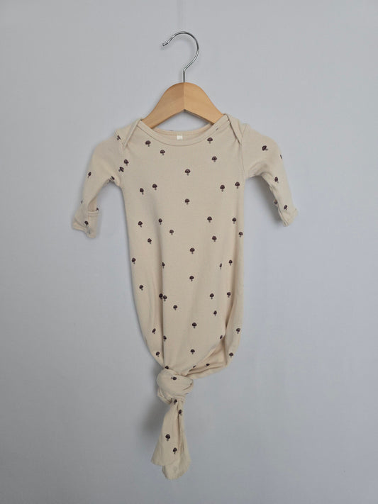 Quincy Mae Mushroom Knotted Gown & Matching Hat • Newborn