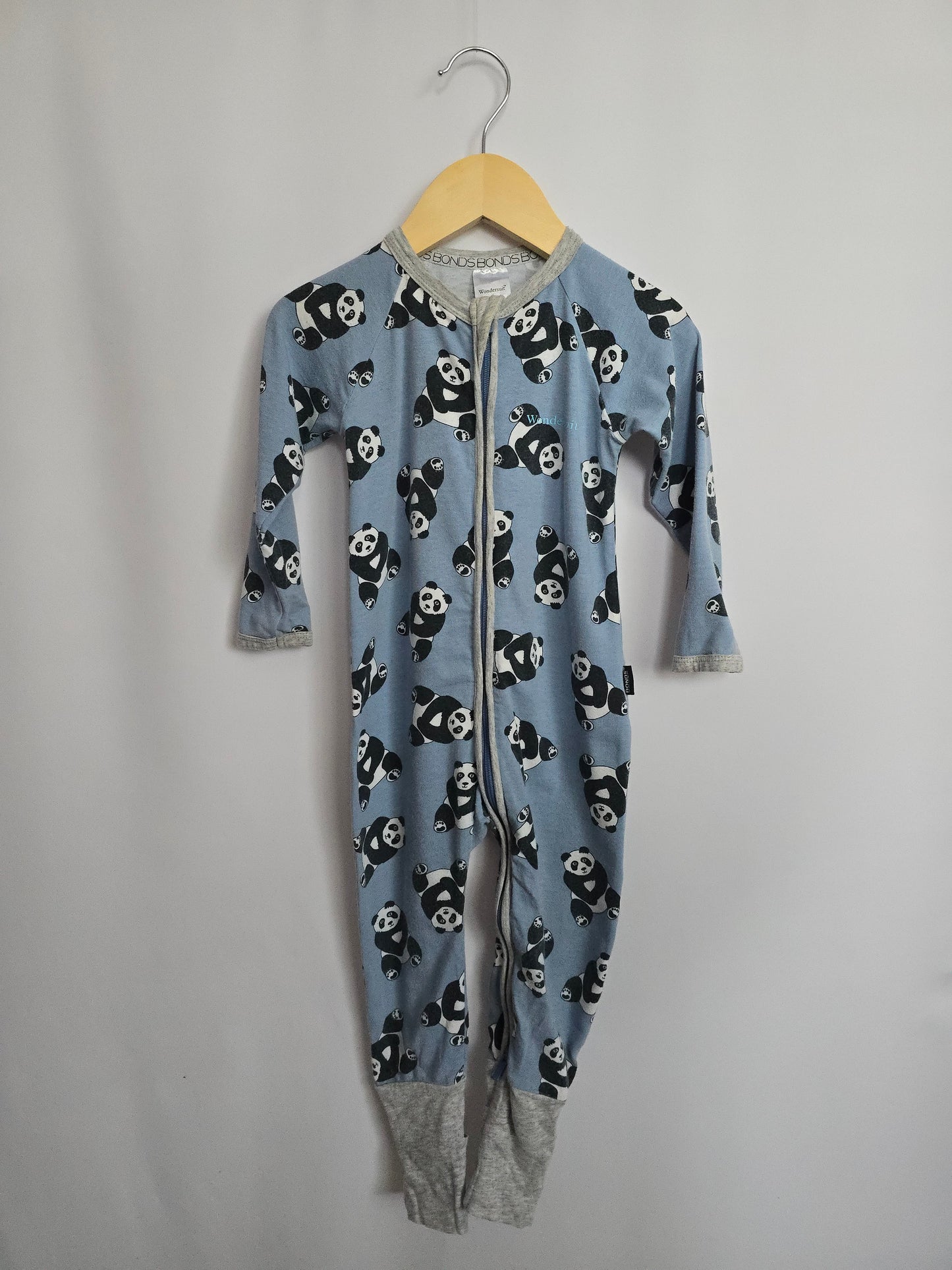 Bonds Wondersuit Blue Panda • 12-18 months