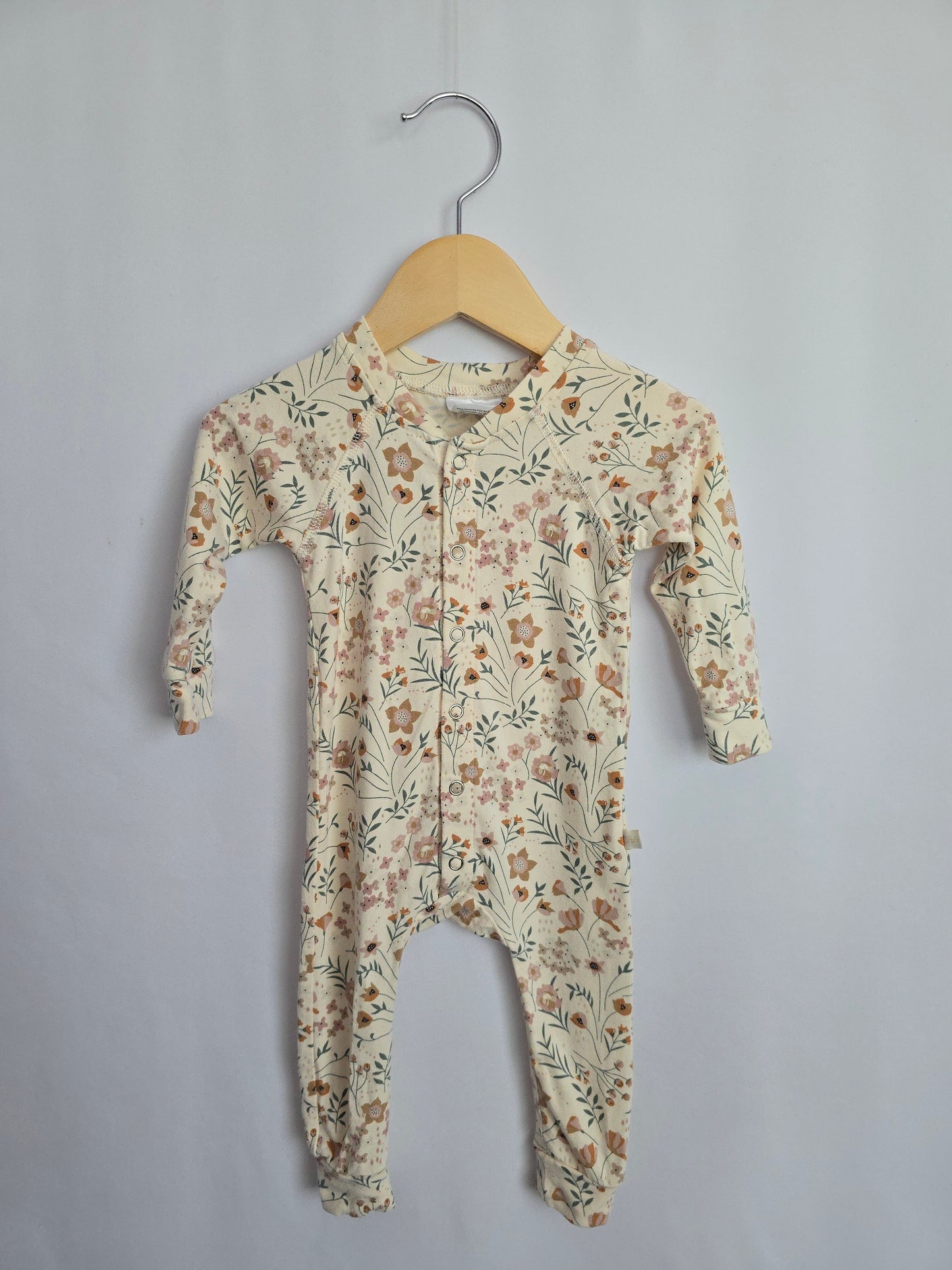 Jax & Lennon Spring Floral Snap Lounge Suit • 0-6 months
