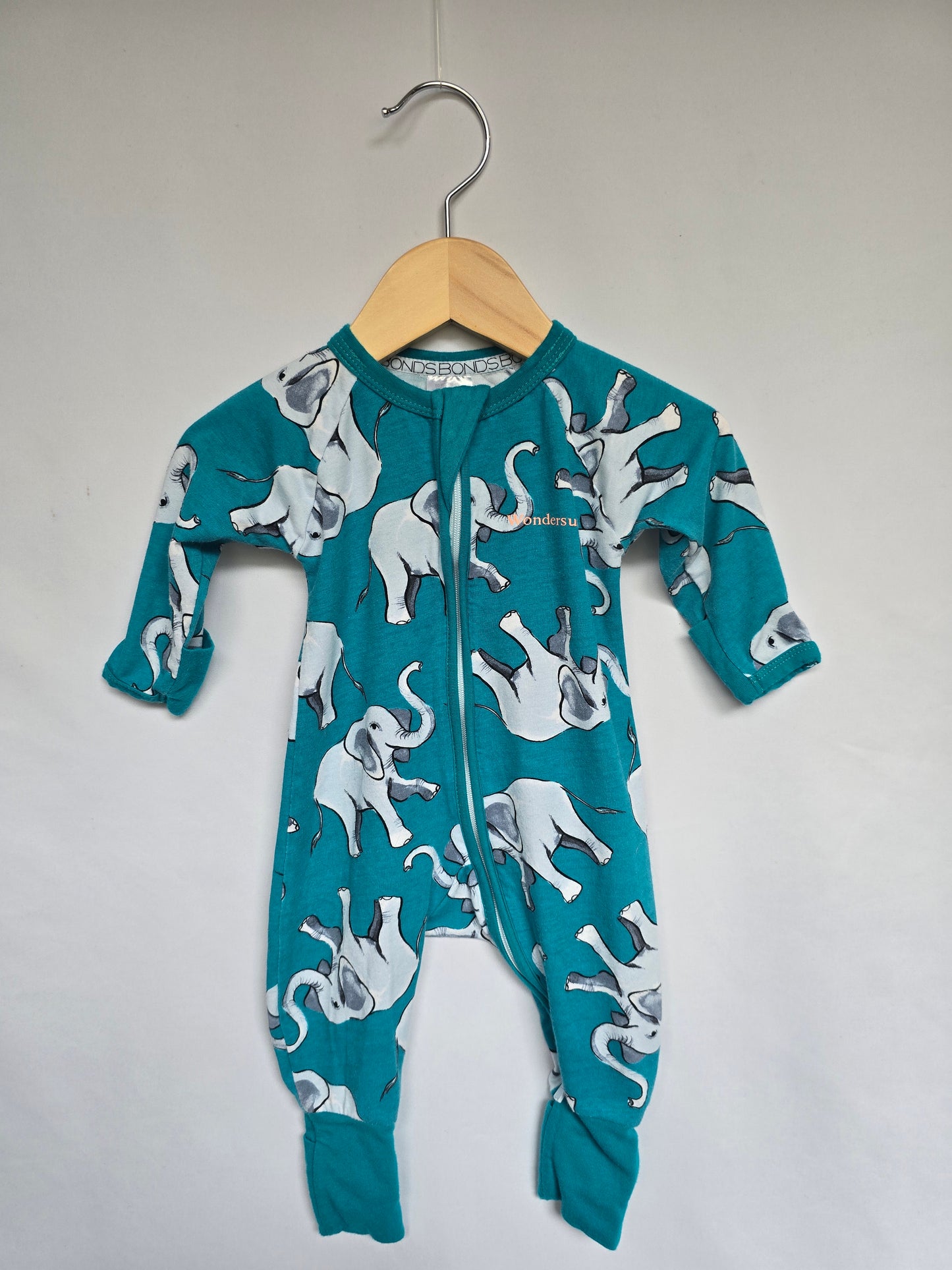 Bonds Wondersuit Elephants • 0-3 months