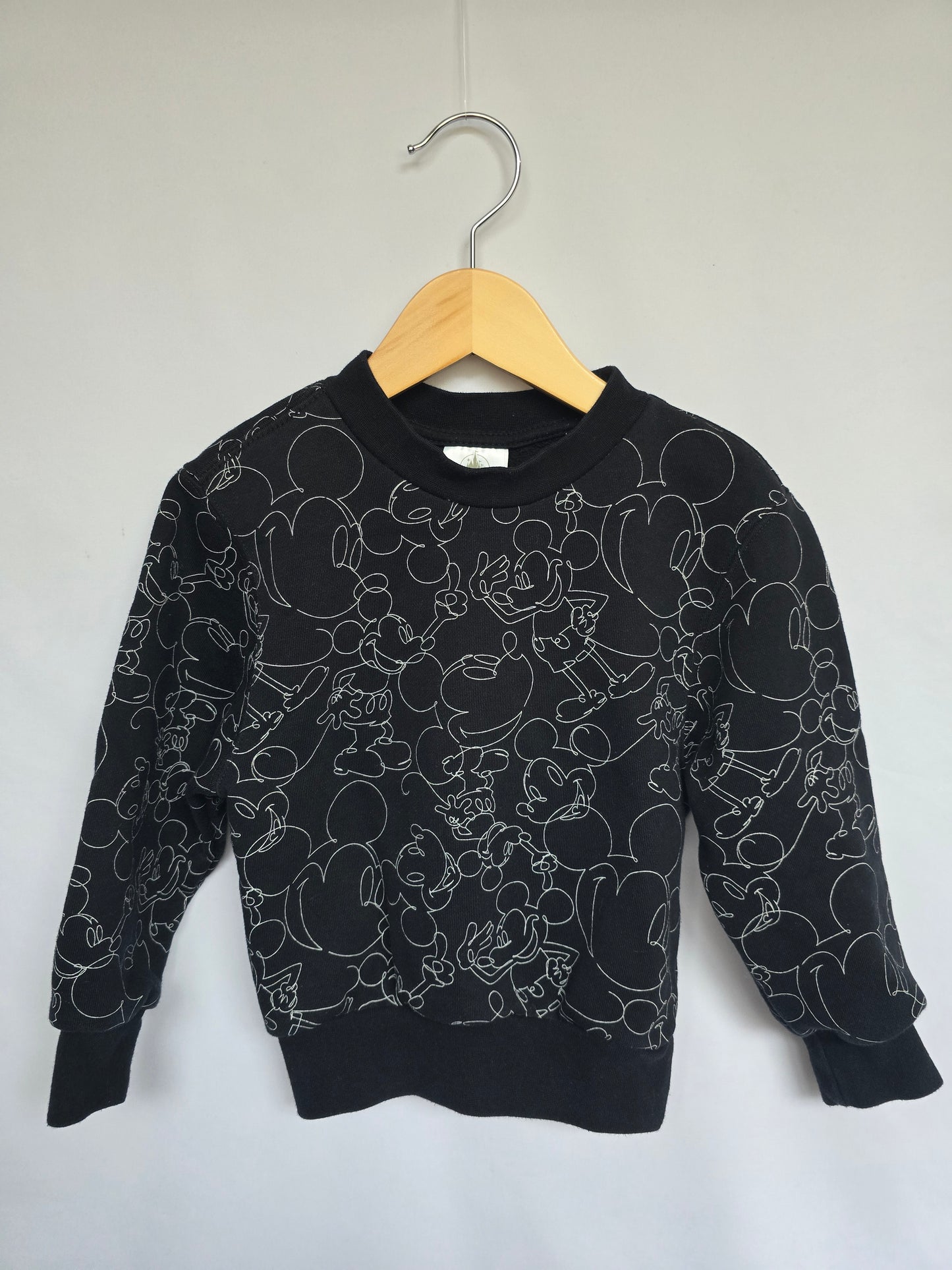Disney Parks Black Mickey Sketch Crewneck • 4 years