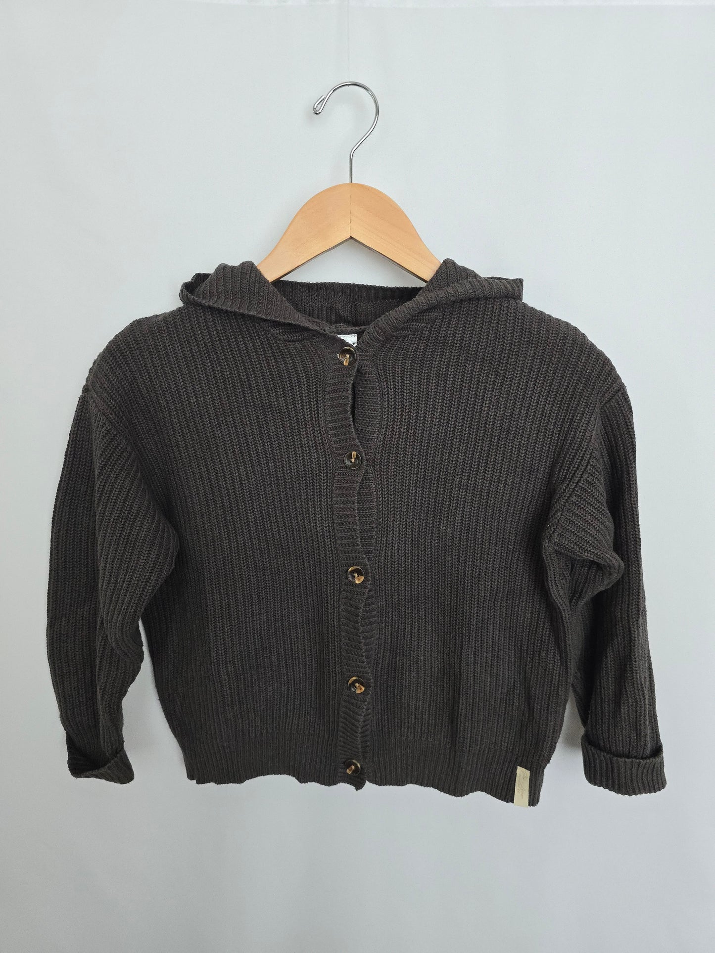 Jax & Lennon Forest Button Up Hooded Cardigan • 12-24 months
