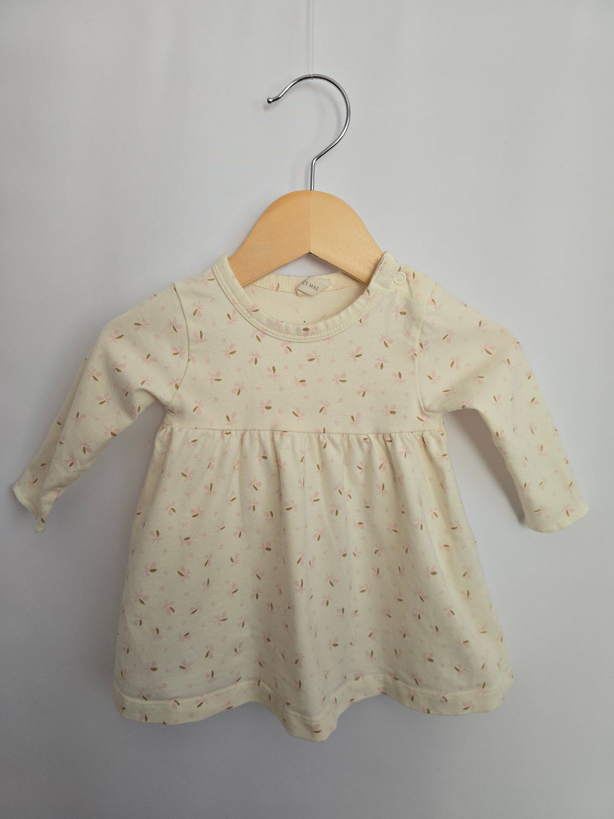 Quincy Mae Mini Floral Long Sleeve Dress & Bloomers • 3-6 months