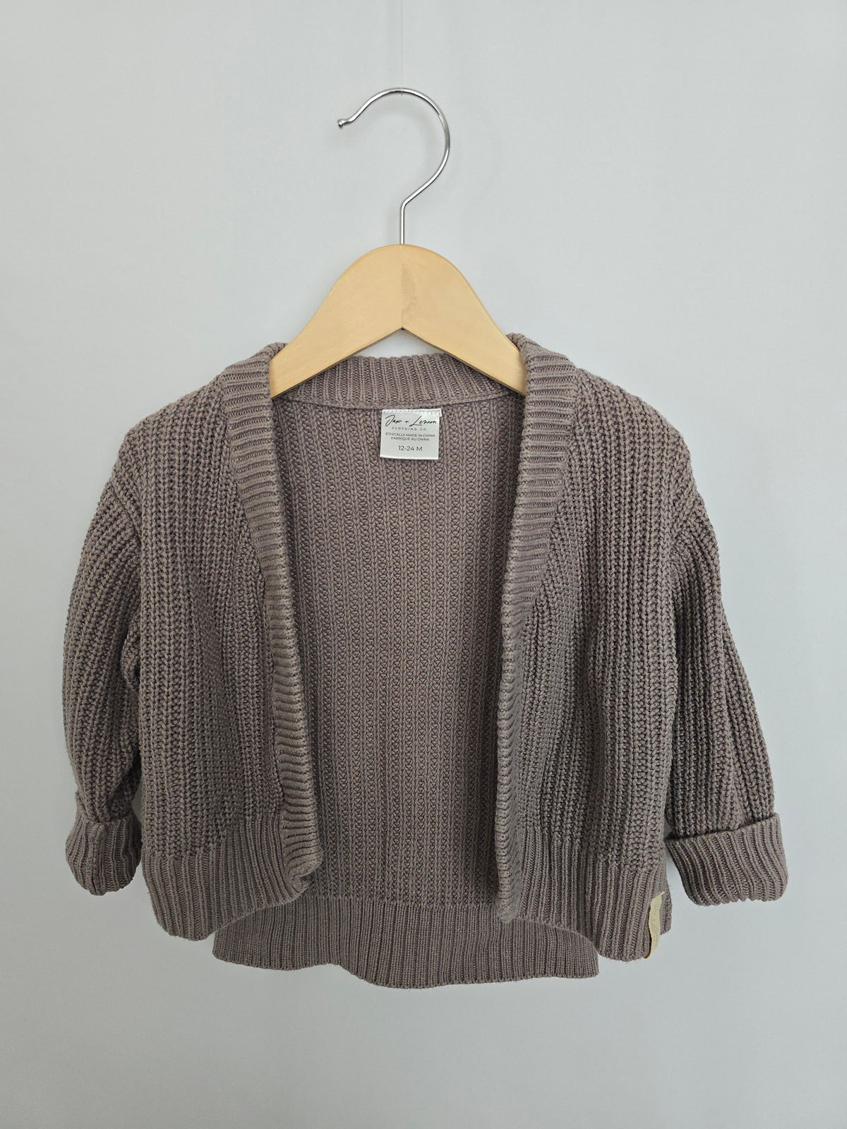Jax & Lennon Portobello Knit Cardigan • 12-24 months