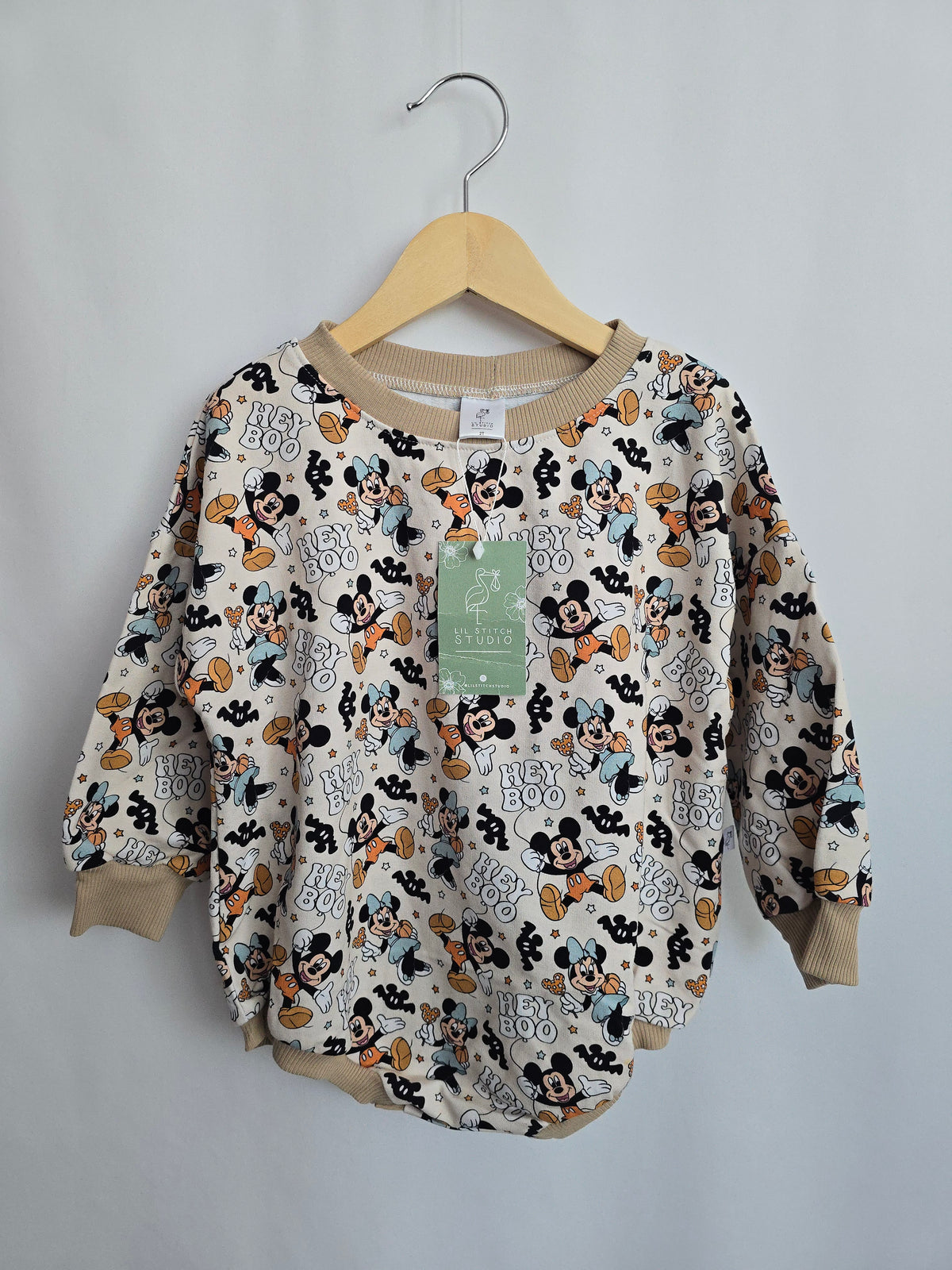 NEW Lil Stitch Studio Mickey Bubble Romper • 2 years