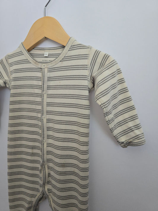PLAY Quincy Mae Striped Snap Footie • 6-12 months