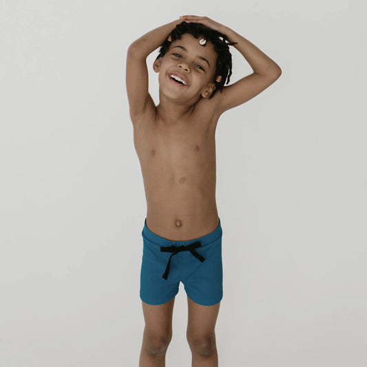 Current Tyed x Little & Lively : The "Ocean" Ribbed Trunks