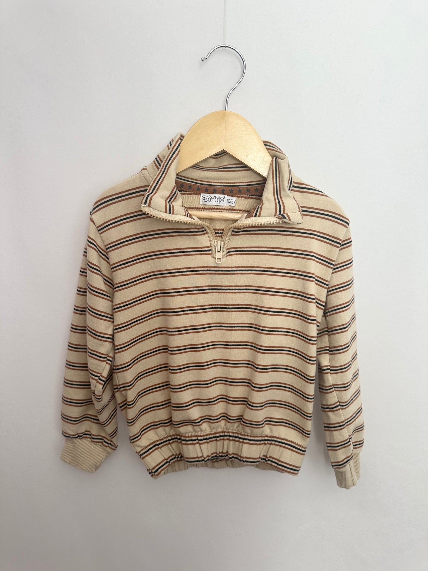 Dirkje Stripe 1/4 Zip Sweater • 5 years