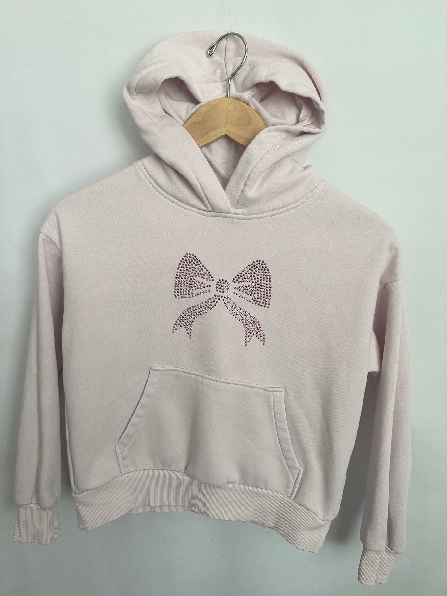 H&M Pink Bow Hoodie • 8-9 years