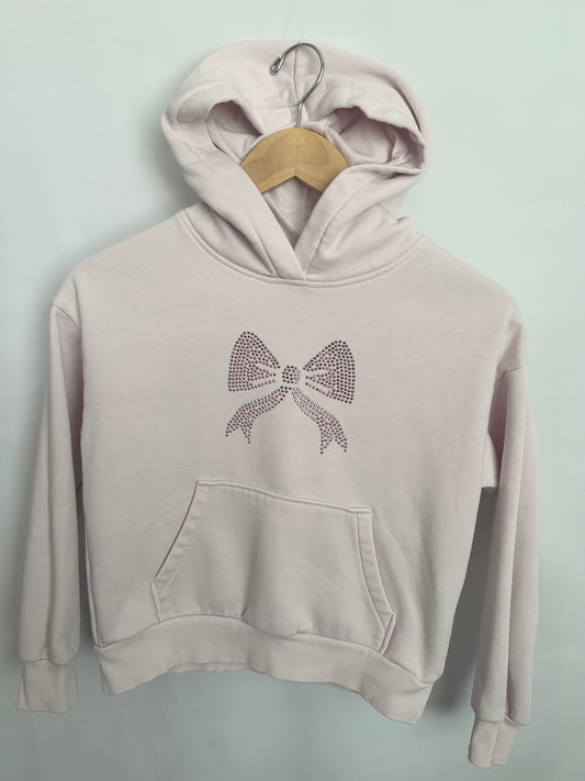 H&M Pink Bow Hoodie • 8-9 years