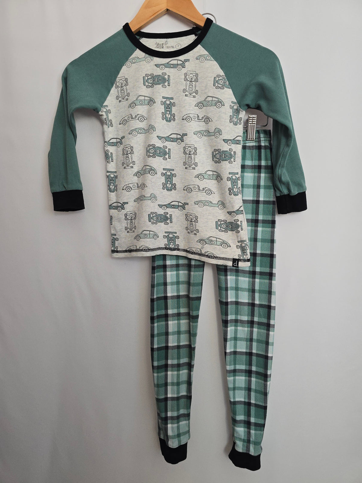 Deux Par Deux Race Car Pajama Set • 7 years