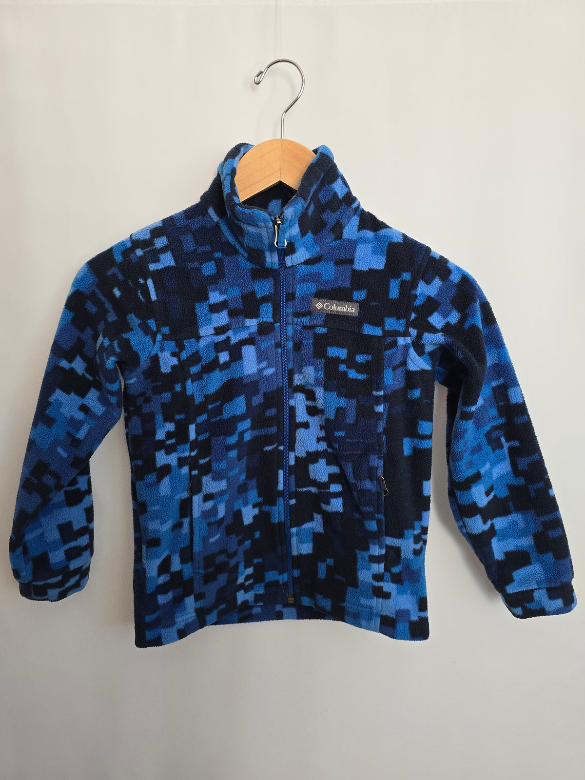 Columbia Blue Fleece Zip Up • 6-7 years