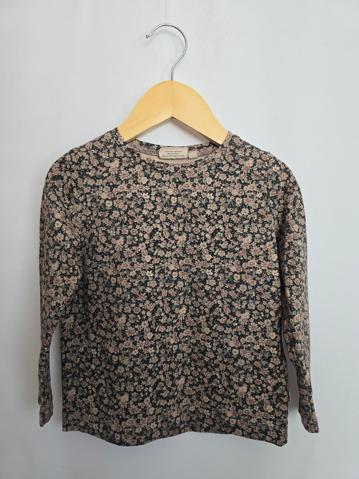 Wheat Floral Long Sleeve Shirt • 3 years