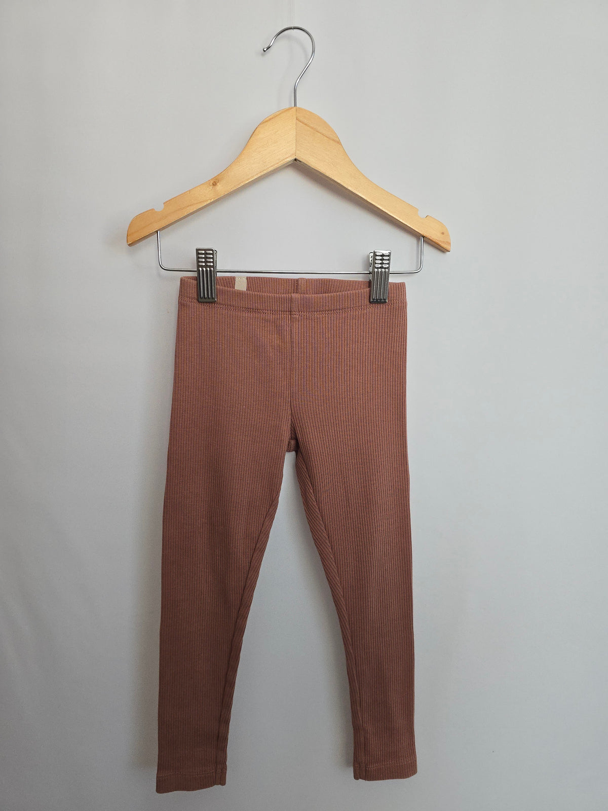 Wheat Ribbed Dusty Pink Leggings • 3 years