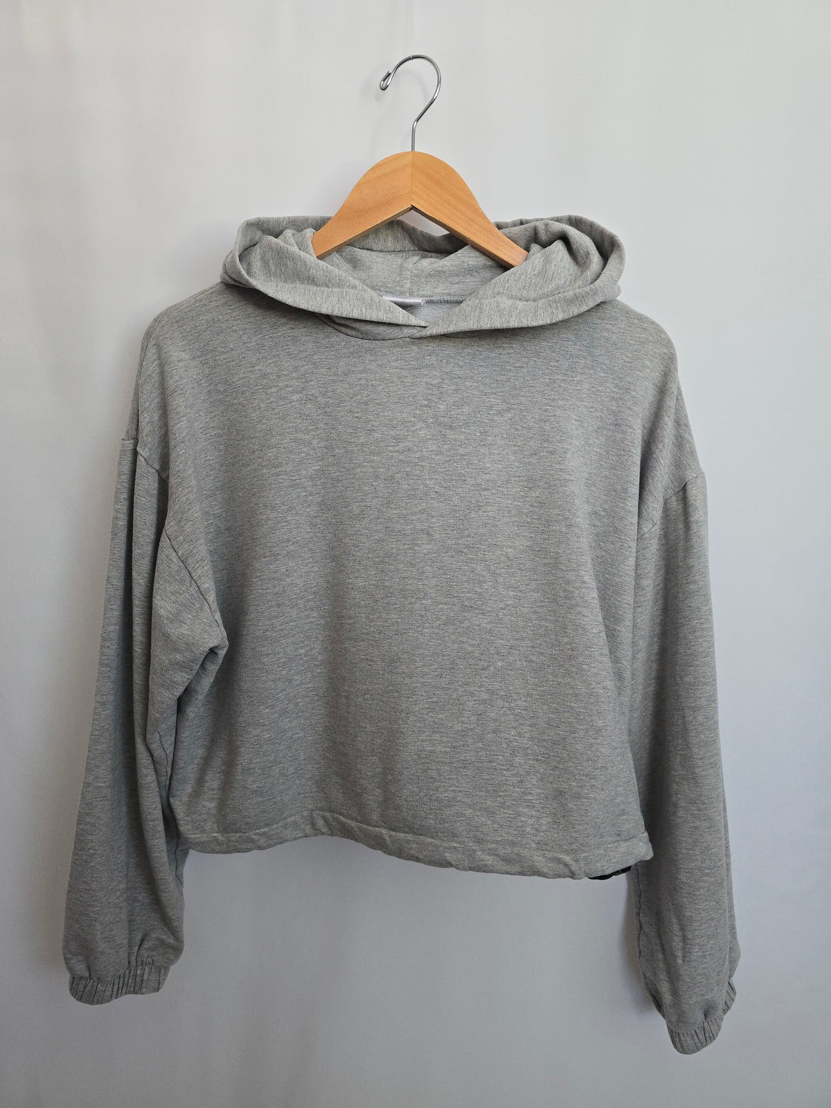 Jax & Lennon Crop Grey Hoodie • X-Small