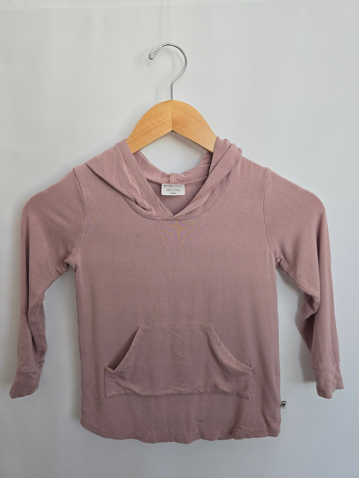 PLAY Jax & Lennon Dusty Mauve Hoodie • 3-4 years
