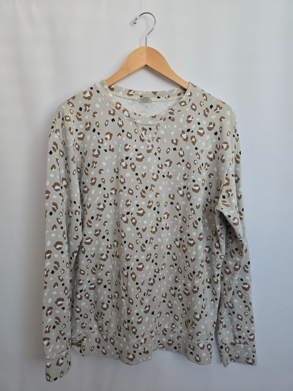 Jax & Lennon Snow Leopard Tunic Sweater • Medium