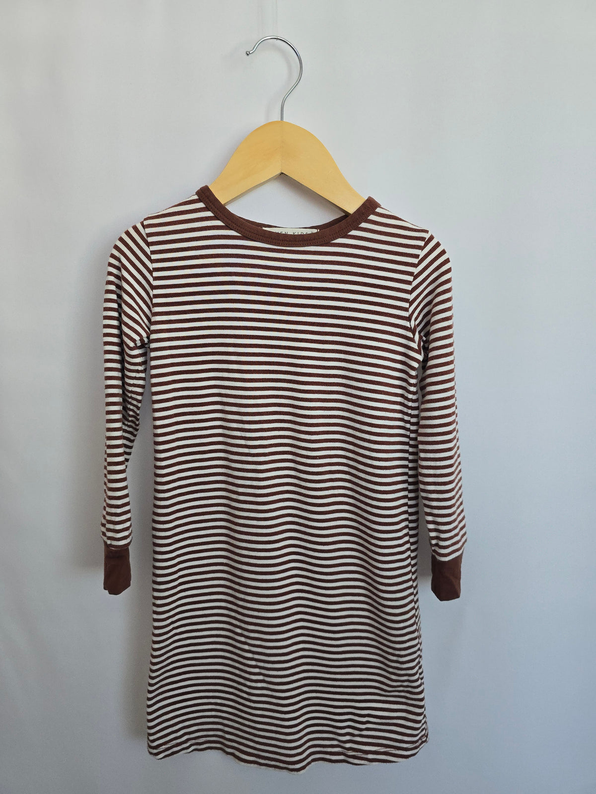 Haven Kids Chestnut Stripe Nightgown • 2-3 years
