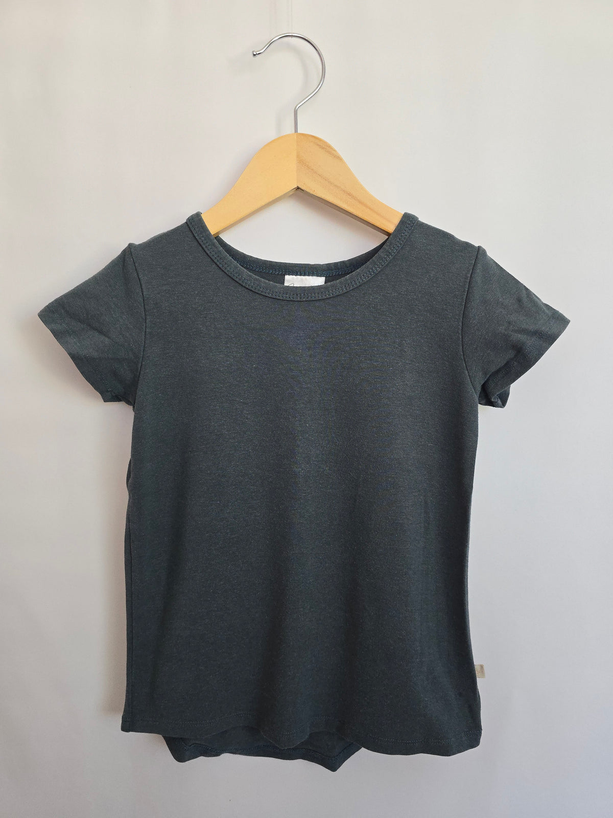 Jax & Lennon Blue Green Basic Tee • 3-4 years