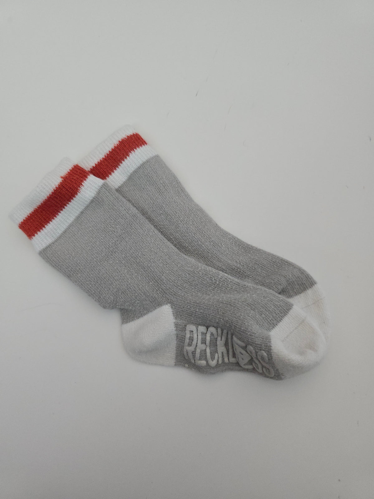 Reckless Wonder Kids Crew Socks Red Line • 2-4 years