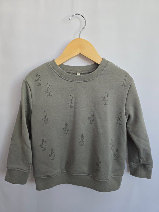 Rylee + Cru Cactus Crewneck • 2-3 years