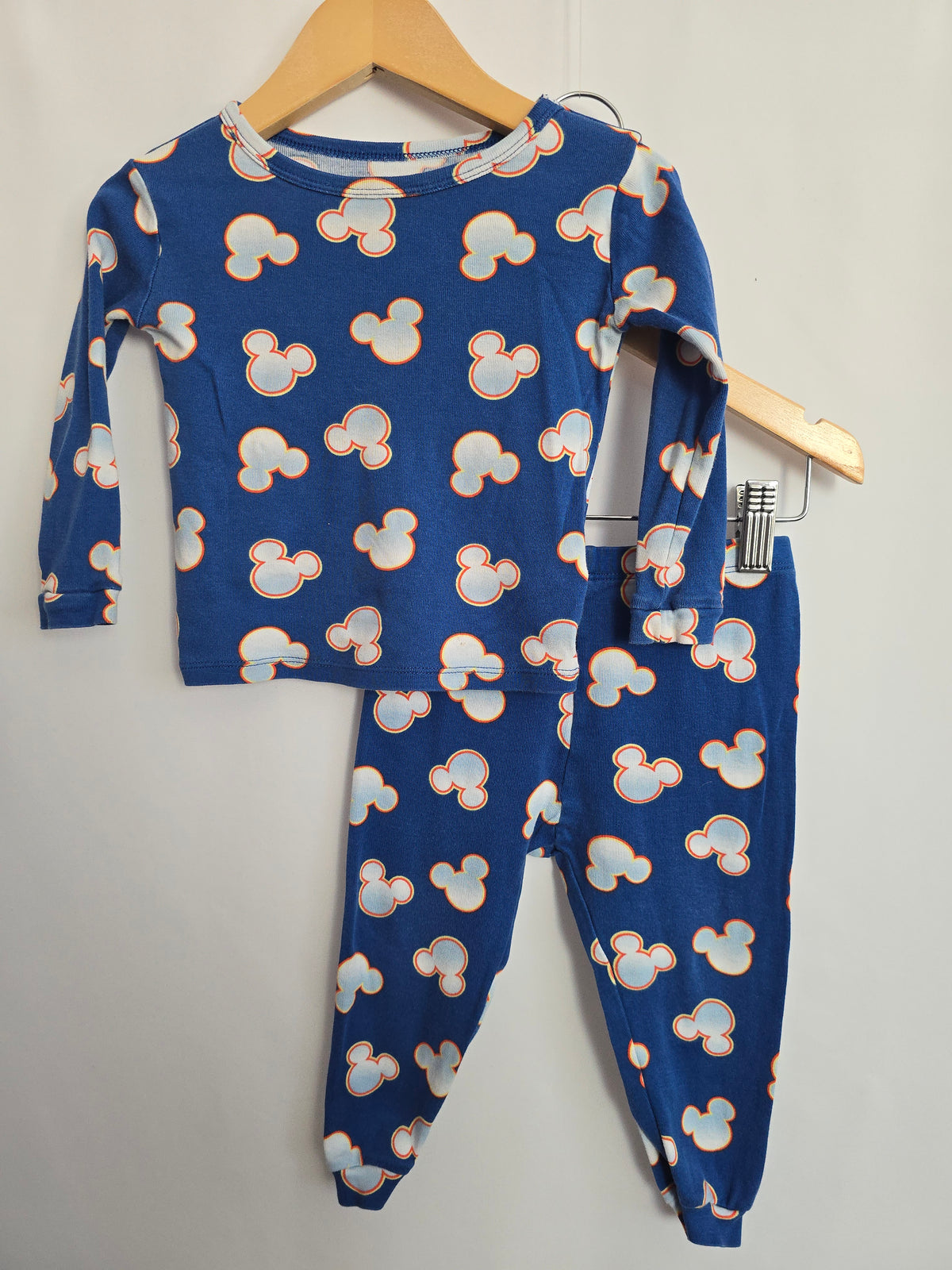 Joe Fresh Blue Mickey Pajama Set • 12-18 months