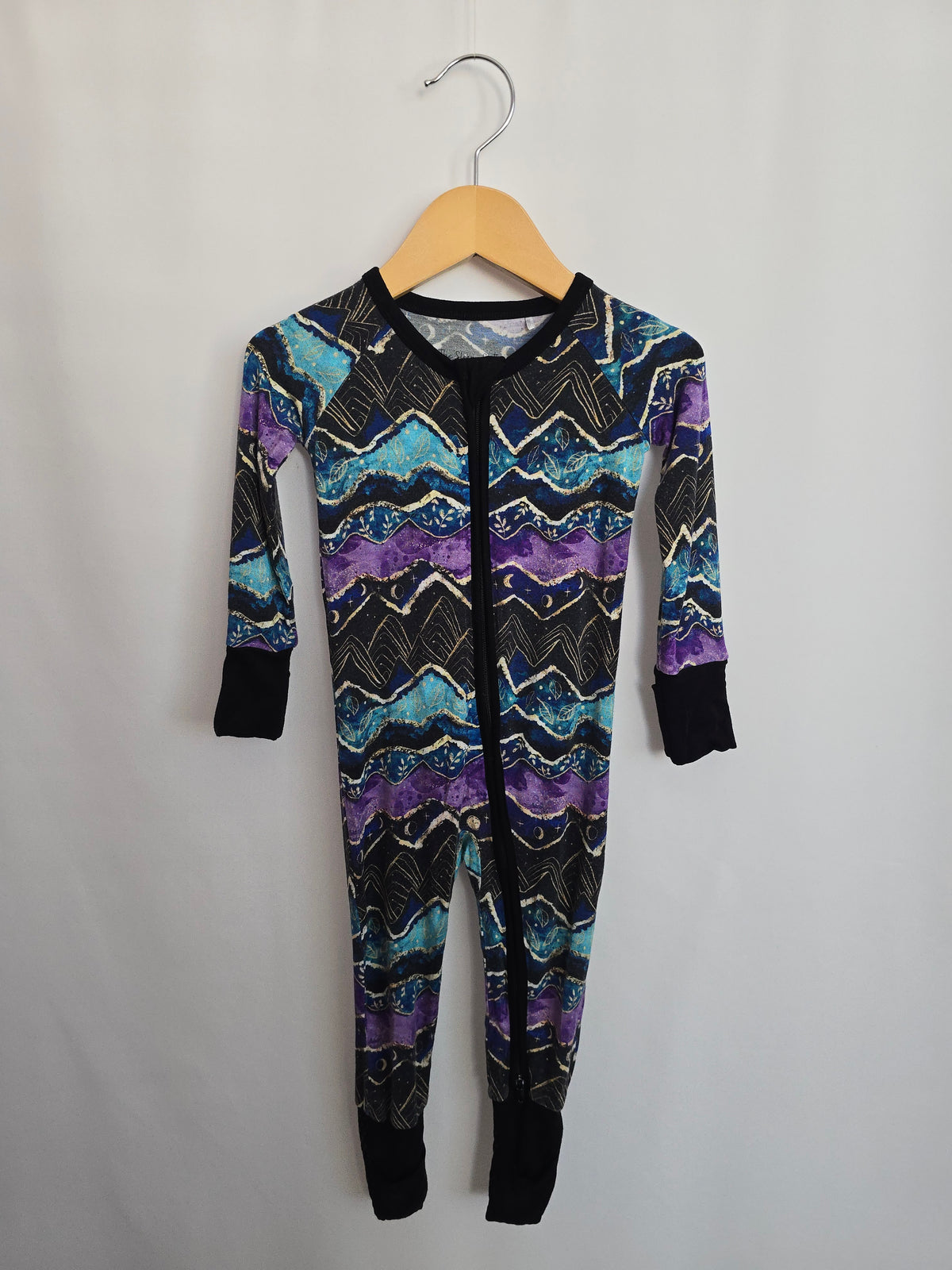 The Sleepy Sloth Cosmic Zip Romper • 6-12 months