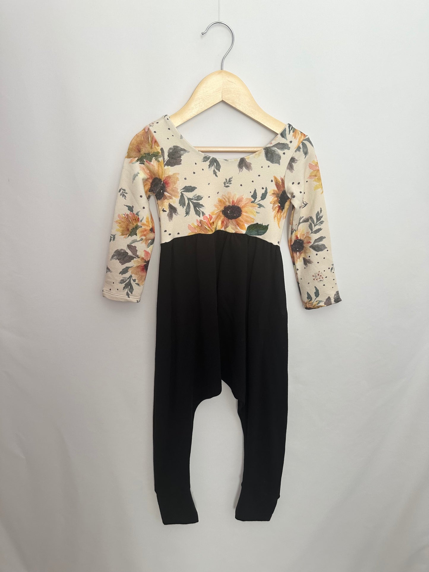 NEW Littlefoot Sewing Co Handmade Alleycat Romper • 12-24 months
