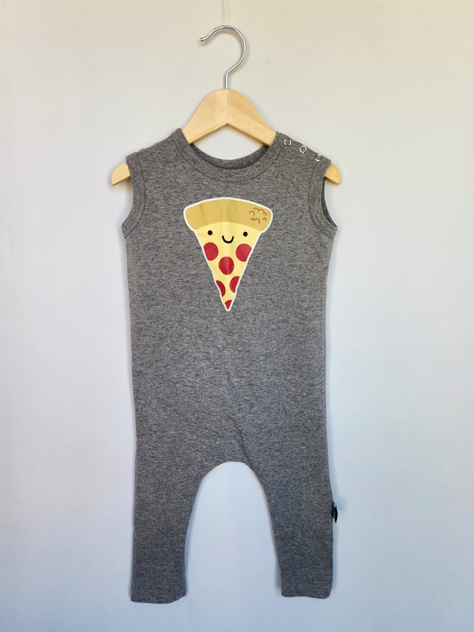 Whistle & Flute Pizza Tank Romper • 1-2 years