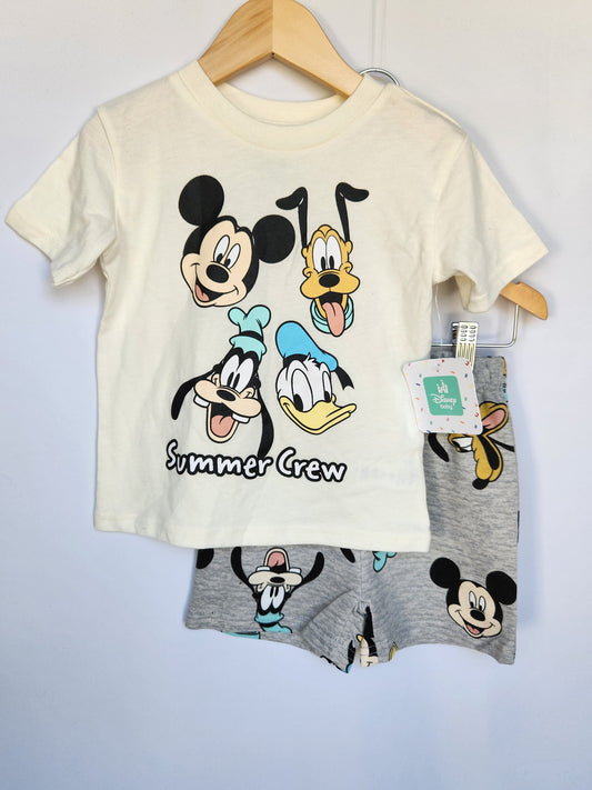 Disney Baby Mickey Shorts Set • 24 months