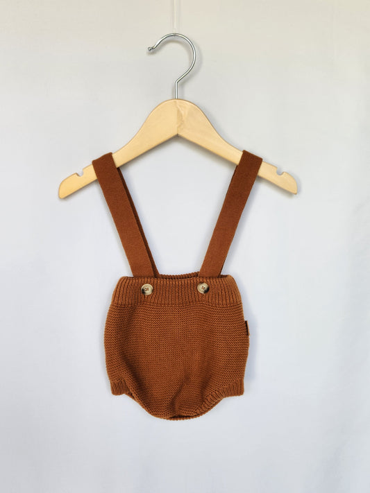 Goumi Organic Cotton Sienna Suspender Bloomers • 3-6 months