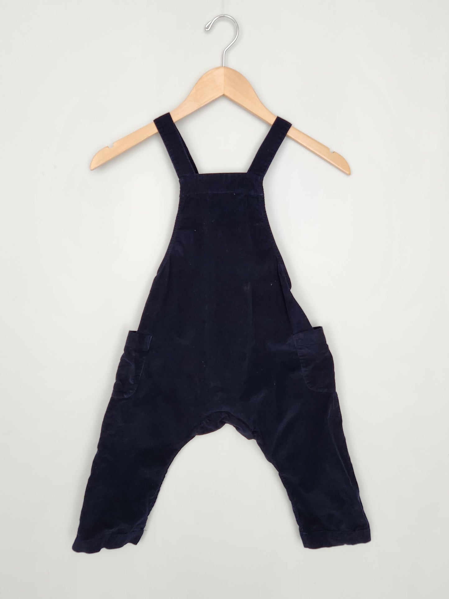 Petit Villains Navy Cord Overalls • 2-3 years