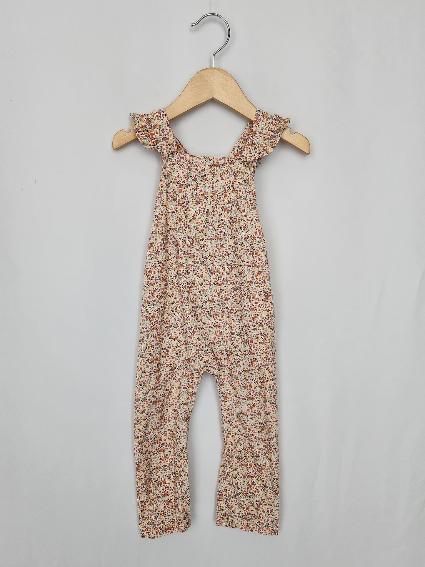 Nest & Nurture Floral Overalls • 12-24 months