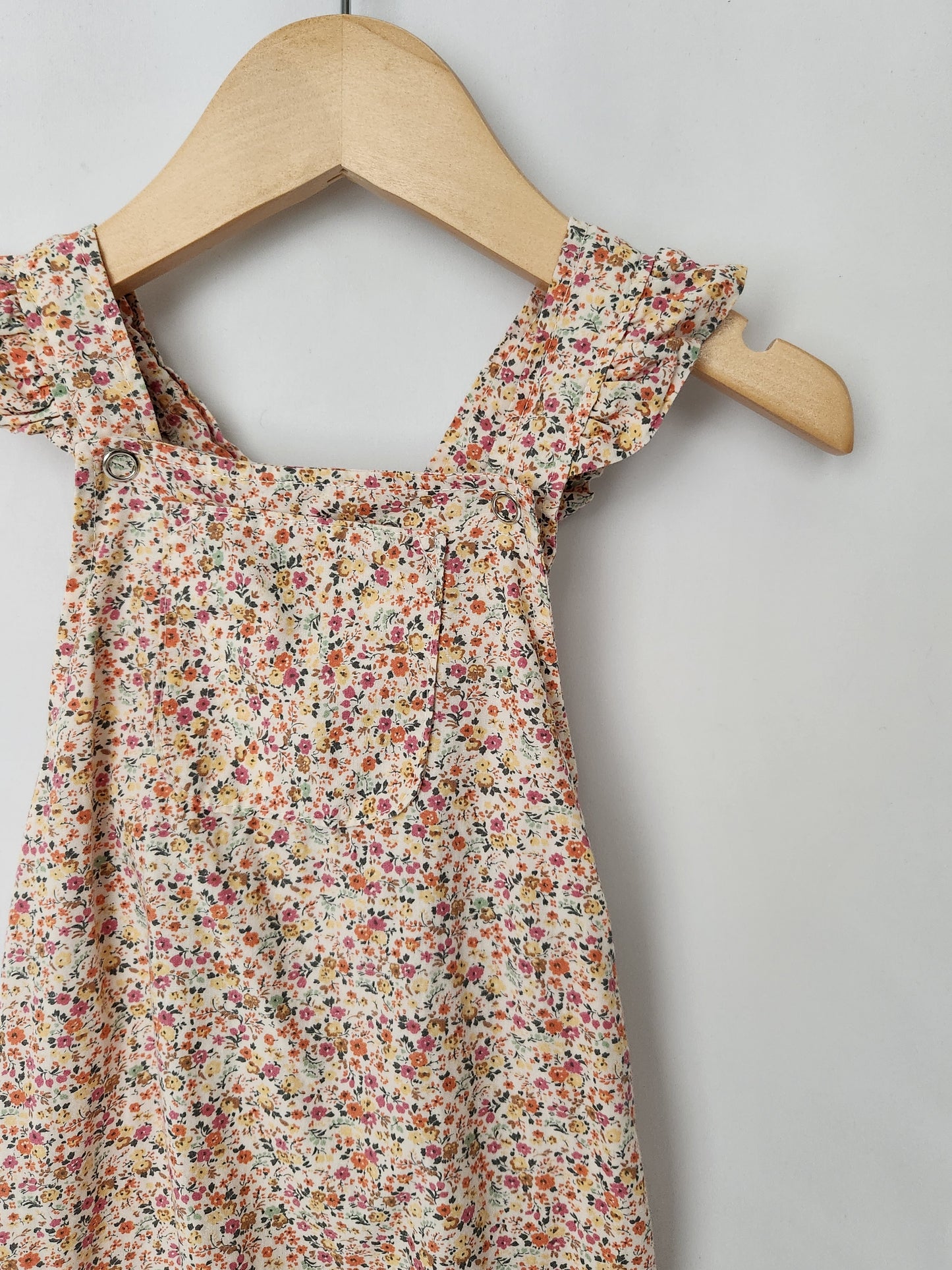 Nest & Nurture Floral Overalls • 12-24 months