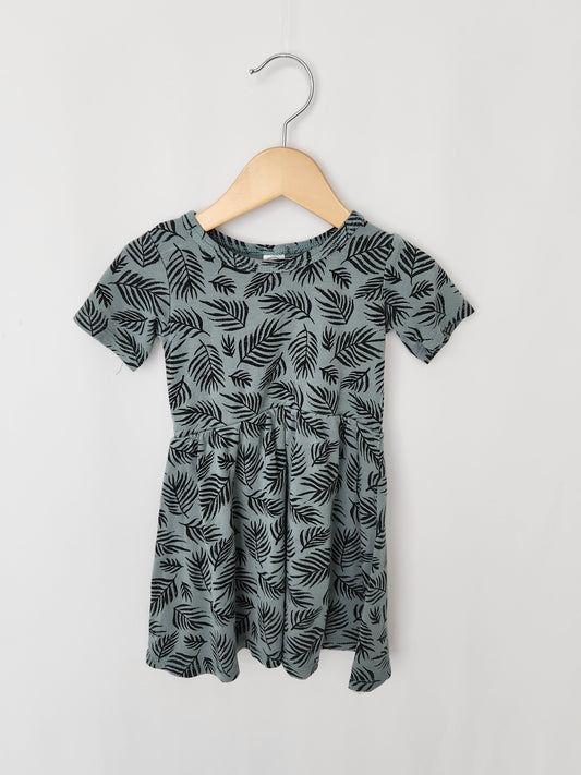 Little & Lively Palm Leaf Dress • 1-2 years