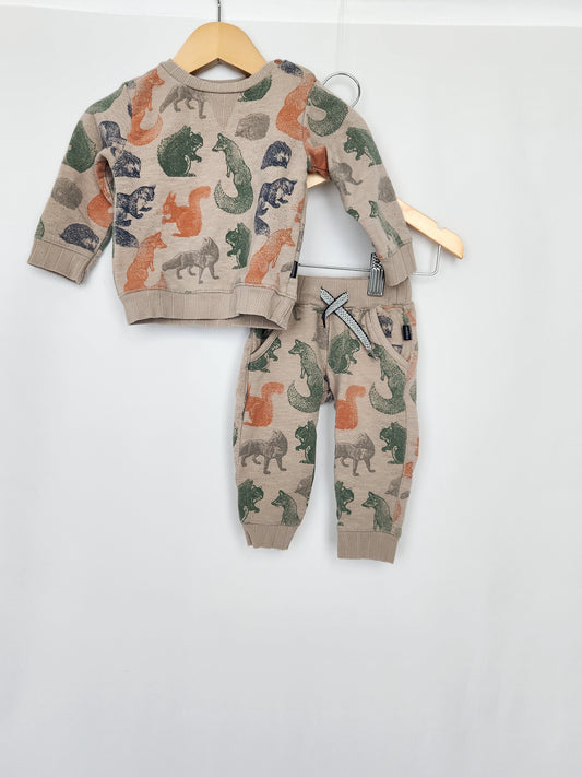 Noppies Organic Cotton Woodland Set  • 4-6 months