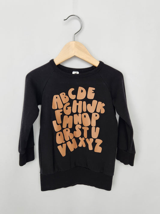 Little & Lively Fleece Alphabet Sweatshirt • 1-2 years