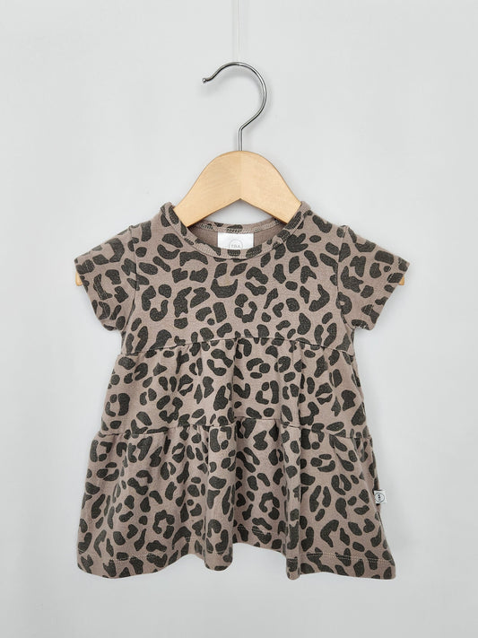 Tiny Button Apparel Bamboo Animal Print Dress • 0-6 months