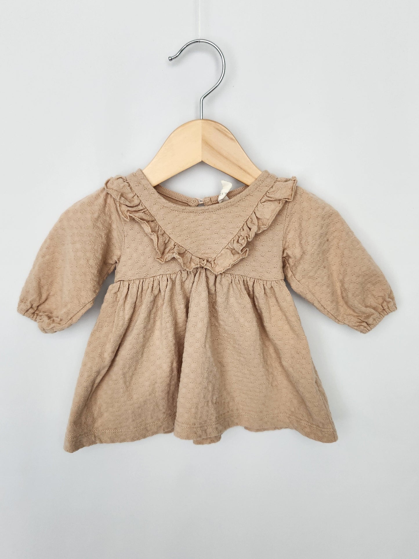 Quincy Mae Textured Long Sleeve Dress • 0-3 months