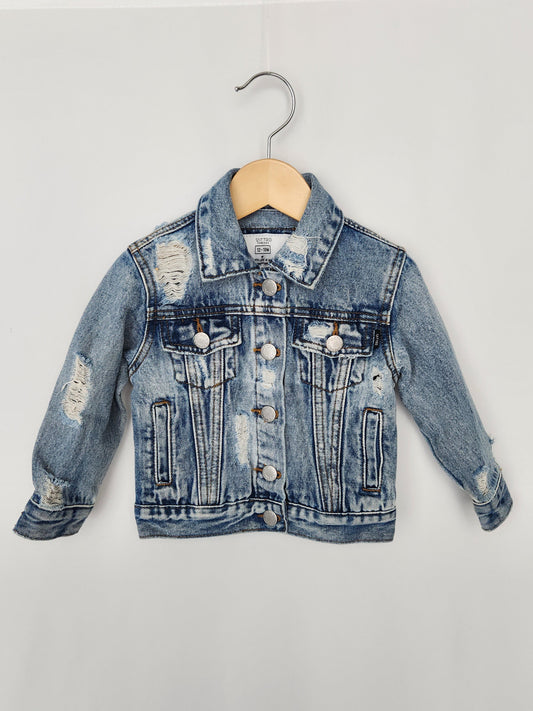 Tattrd Threads Denim Jacket • 12-18 months