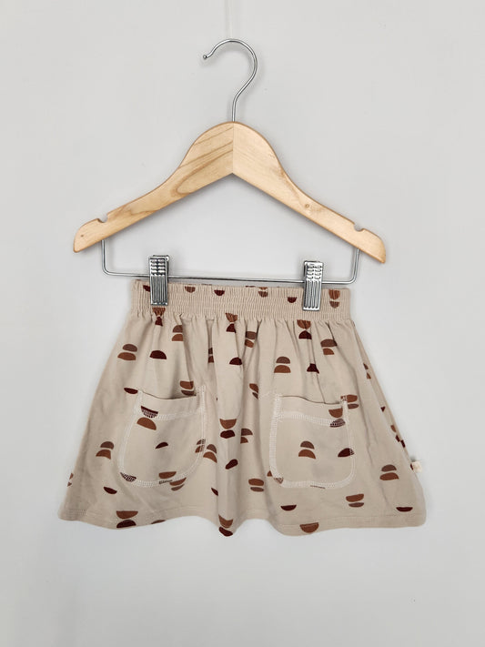 Jax & Lennon Half Moons Pocket Skirt • 2-3 years