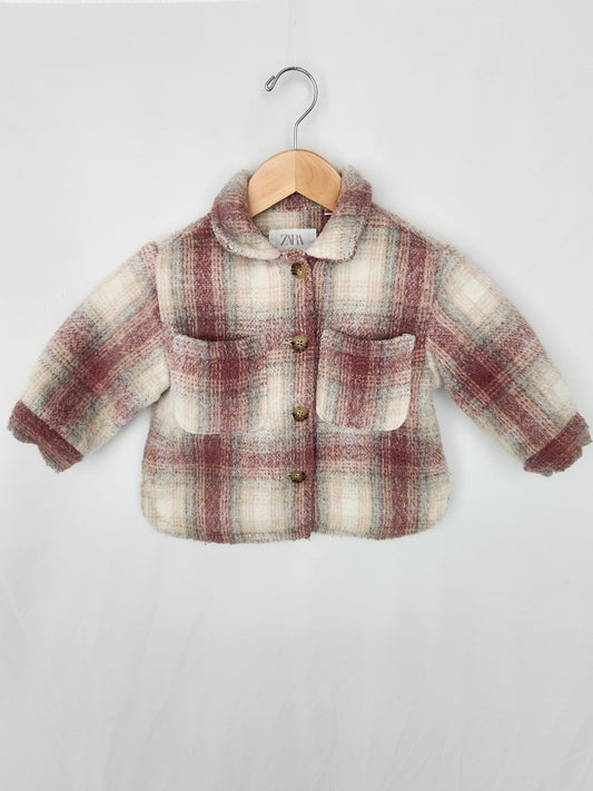 Zara Plaid Shacket • 18-24 months