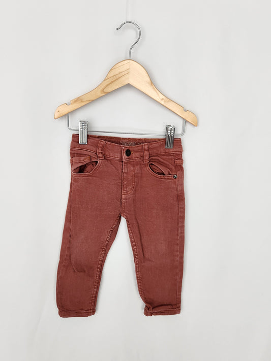 Zara Red Skinny Jeans • 12-18 months