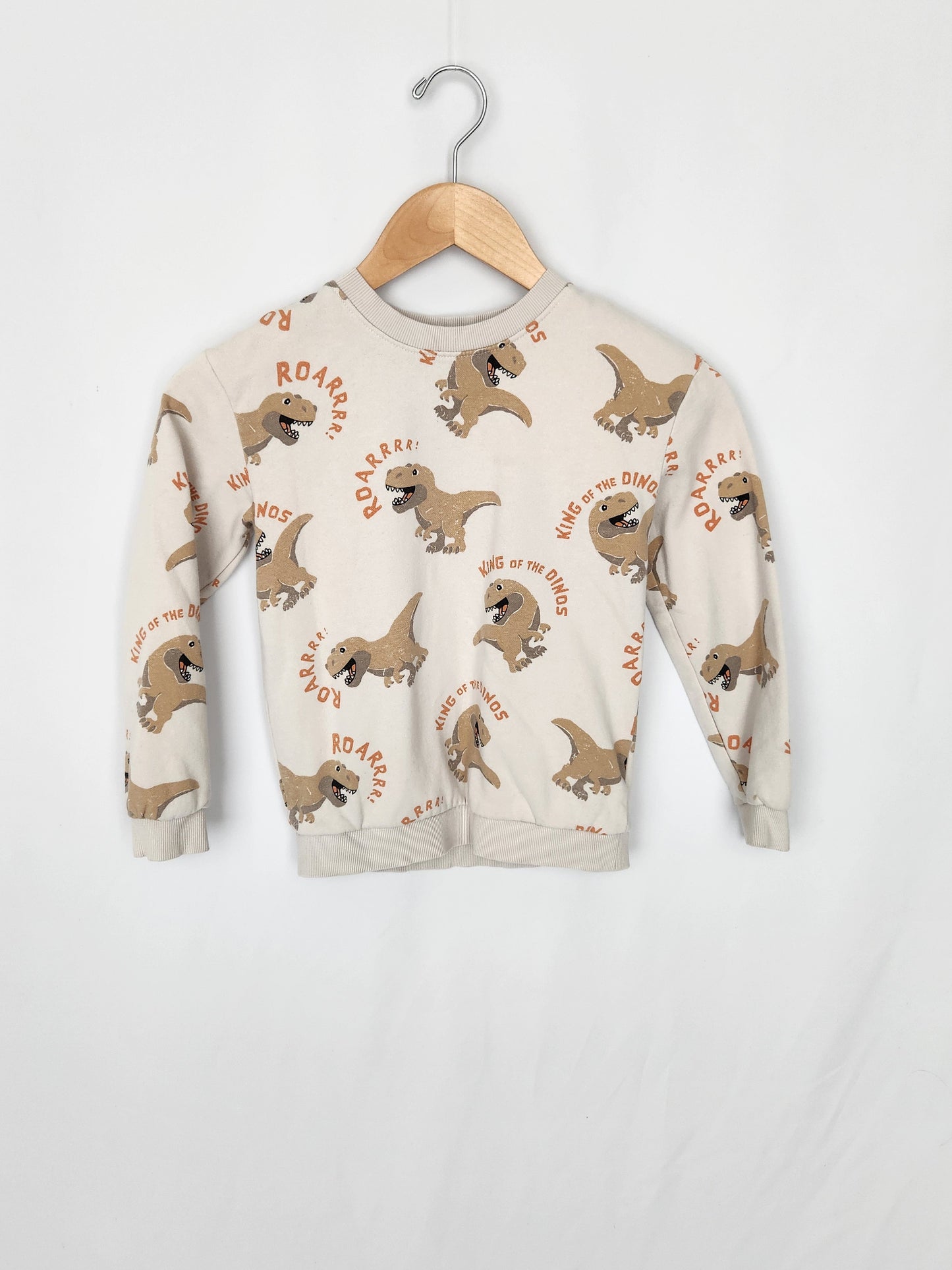 H&M Dino Sweatshirt • 6-8 years